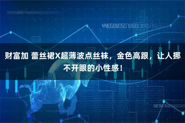 财富加 蕾丝裙X超薄波点丝袜，金色高跟，让人挪不开眼的小性感！