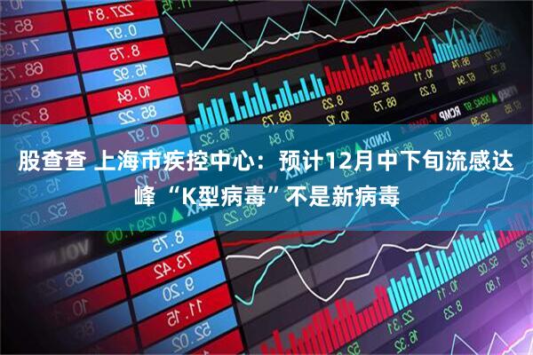 股查查 上海市疾控中心:预计12月中下旬流感达峰 “K型病毒”不是新病毒